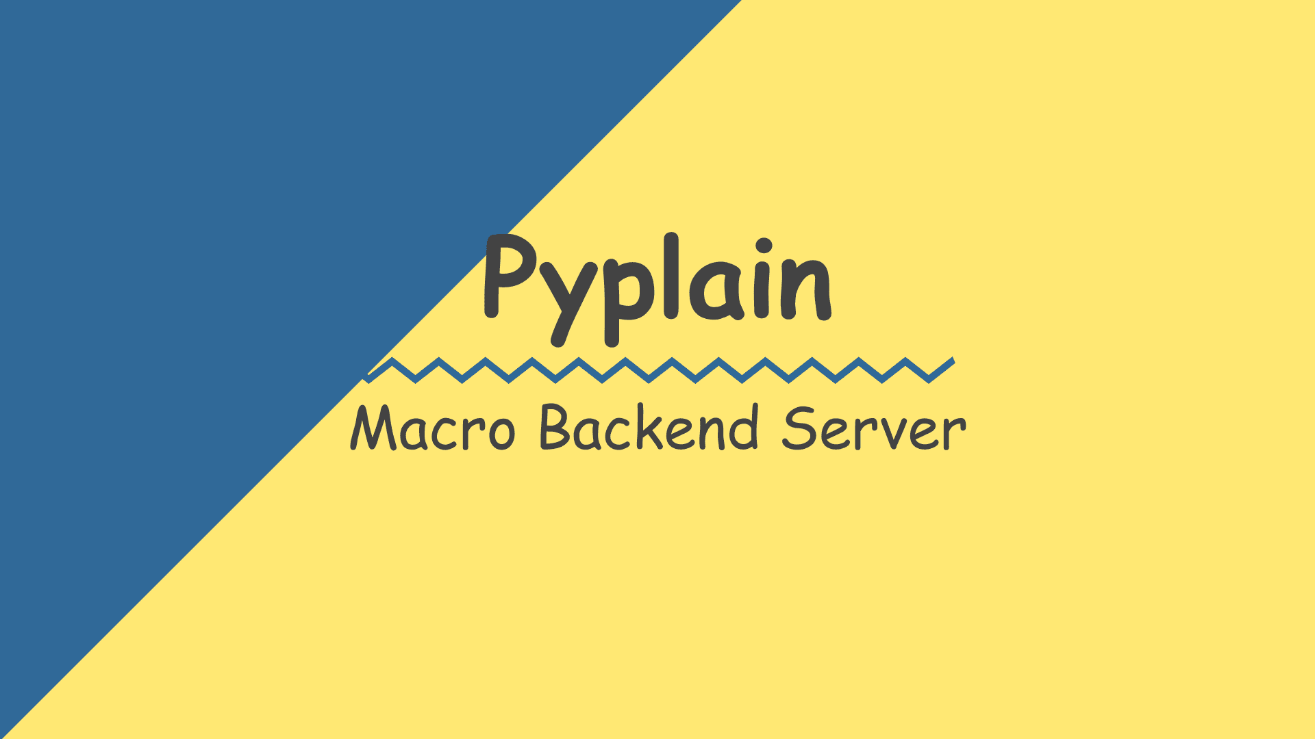 PyPlain: Macro Backend Server